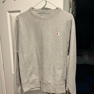 Vintage Champion Gray Men's Sweater